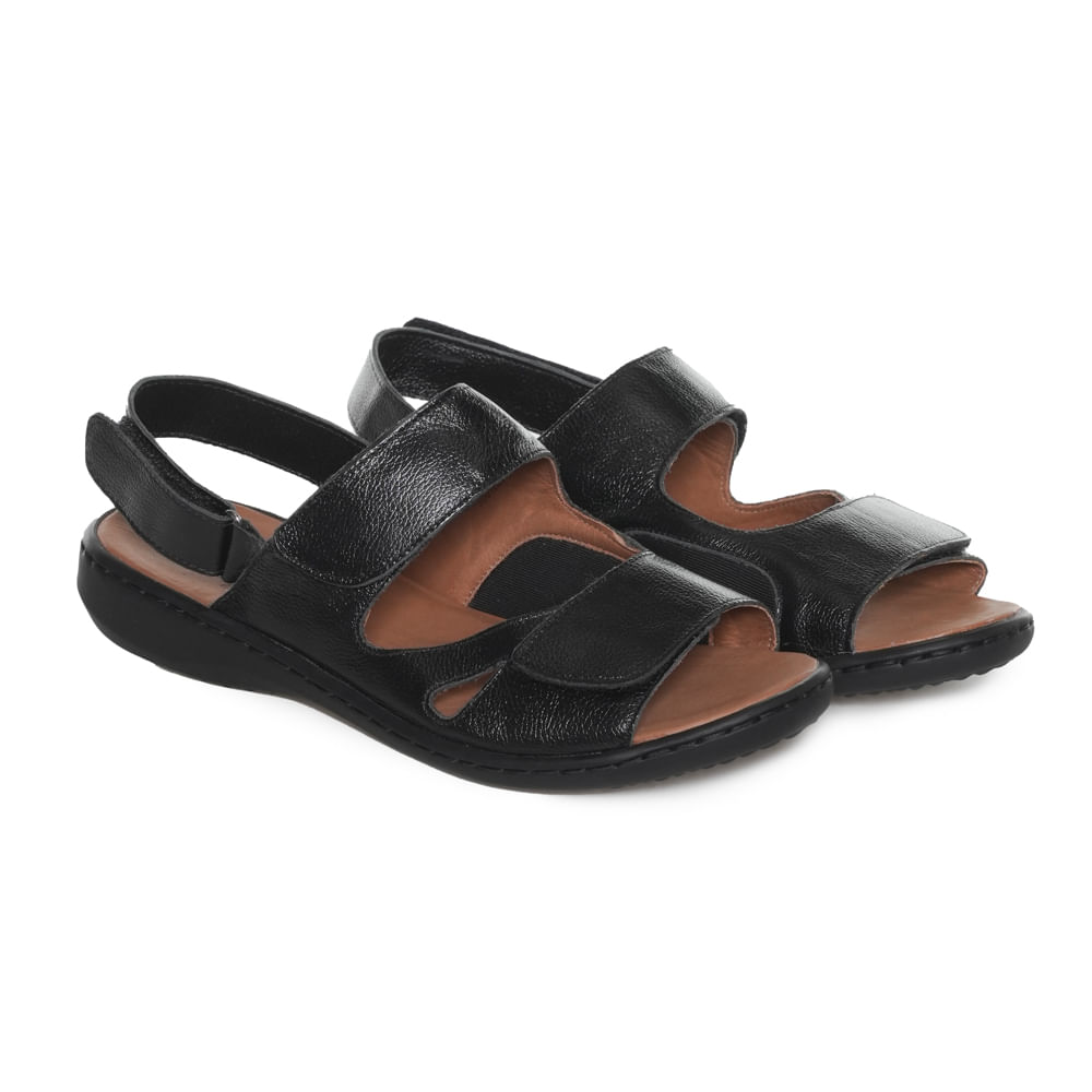 Opananken Sandalia 24-63624 Preto Slim FlyLycra -5-
